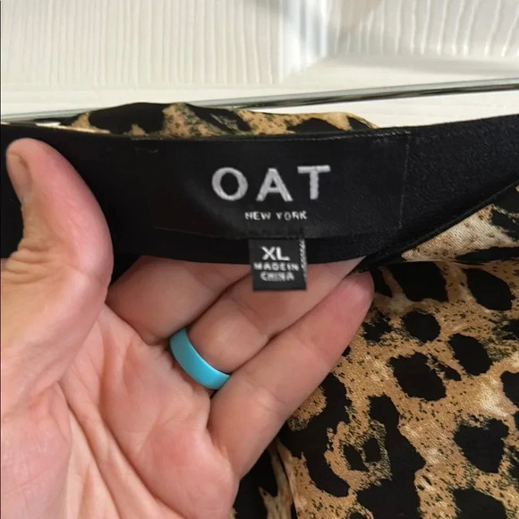 OAT New York Midi Skirt Leopard Print - NWOT - XL - Picture 3 of 3